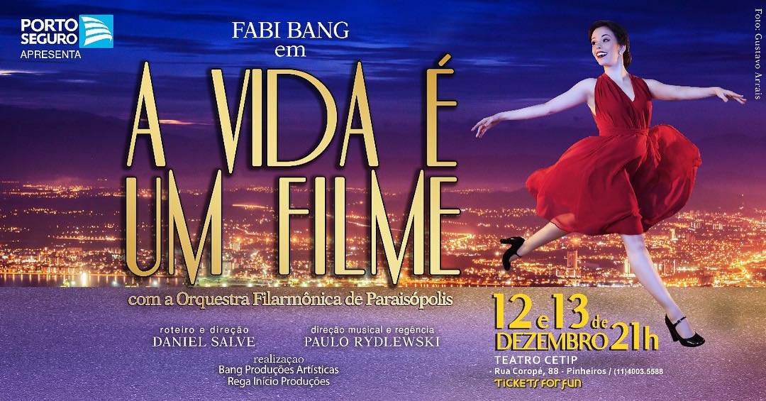 Fabi Bang apresenta “A Vida é Um Filme” no Teatro Cetip